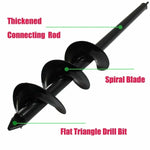 Garden Auger Drill Bit Deep-Drilling Spiral High-Manganese Steel