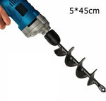 Garden Auger Drill Bit Deep-Drilling Spiral High-Manganese Steel