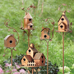 Garden Birdhouse Metal Rust-Resistant Tool-Free Assembly