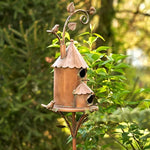 Garden Birdhouse Metal Rust-Resistant Tool-Free Assembly