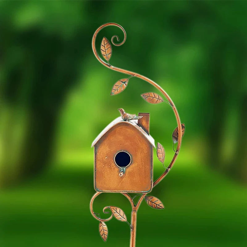Garden Birdhouse Metal Rust-Resistant Tool-Free Assembly