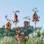 Garden Birdhouse Metal Rust-Resistant Tool-Free Assembly