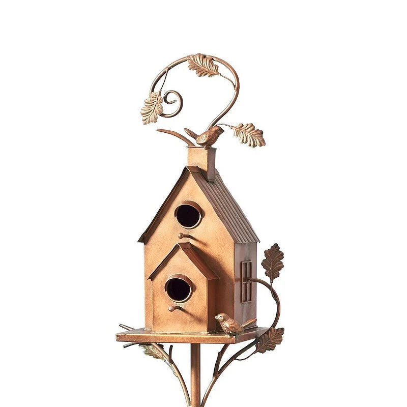 Garden Birdhouse Metal Rust-Resistant Tool-Free Assembly