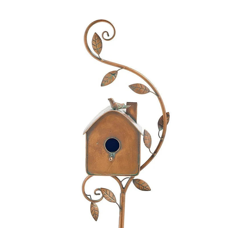 Garden Birdhouse Metal Rust-Resistant Tool-Free Assembly