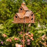 Garden Birdhouse Metal Rust-Resistant Tool-Free Assembly