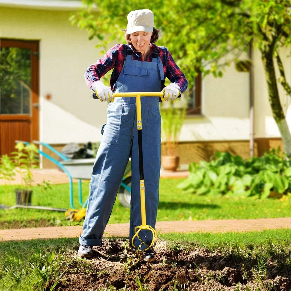 Garden Cultivator Steel Tines Detachable Twist Design