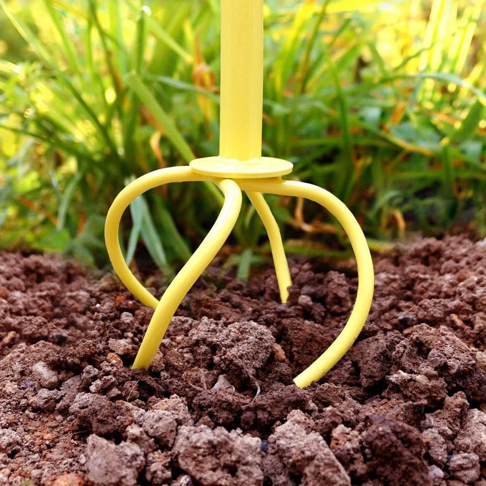 Garden Cultivator Steel Tines Detachable Twist Design