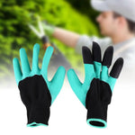 Garden Gloves Built-In Digging Claws Set of 2