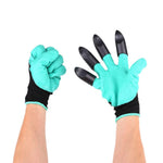 Garden Gloves Built-In Digging Claws Set of 2