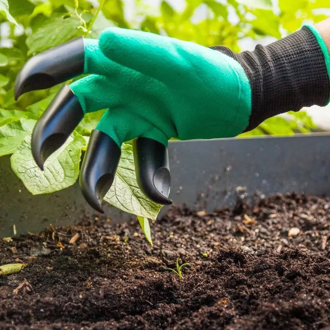Garden Gloves Integrated Digging Claws Waterproof & Cut Resistant