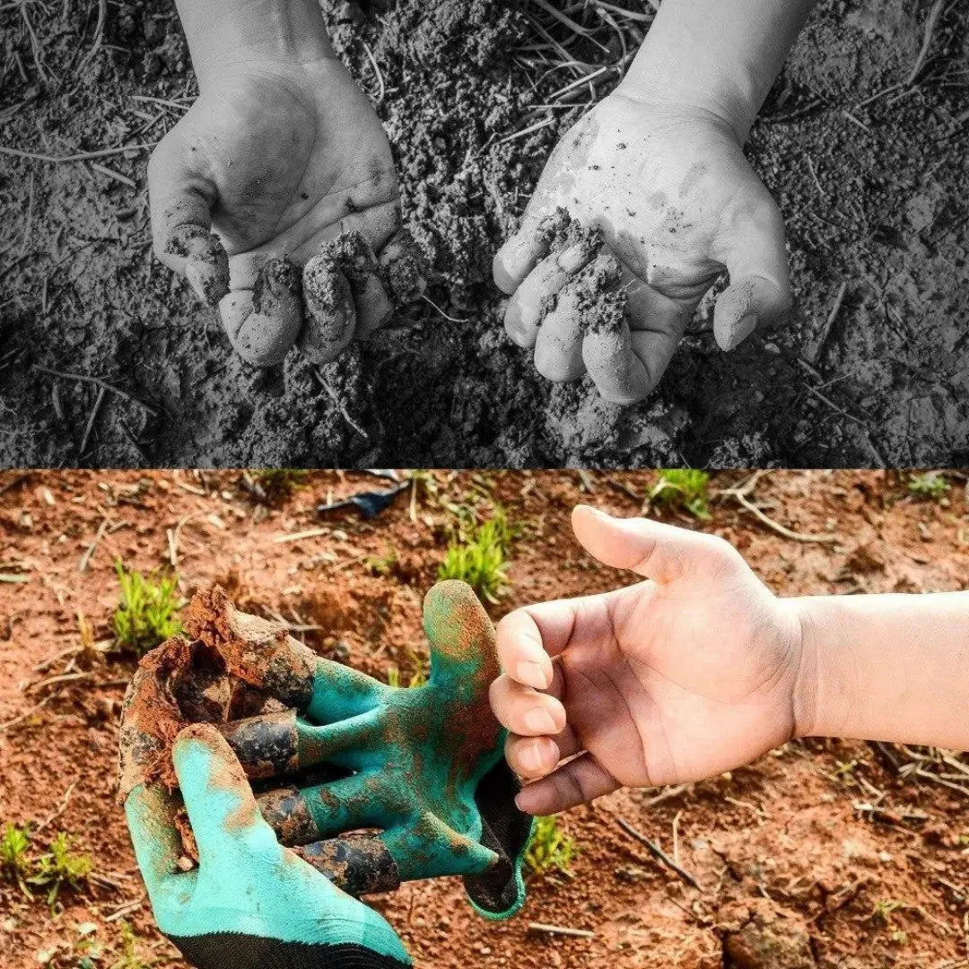 Garden Gloves Integrated Digging Claws Waterproof & Cut Resistant