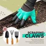 Garden Gloves Integrated Digging Claws Waterproof & Cut Resistant