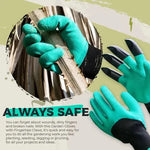 Garden Gloves Integrated Digging Claws Waterproof & Cut Resistant