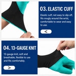 Garden Gloves With Built-In Digging Claws Breathable Fabric Set of 1 Pair