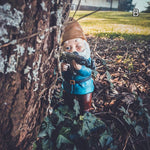 Garden Gnome Statue Armed Soldier Hand-Painted Resin Weather-Resistant