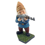 Garden Gnome Statue Armed Soldier Hand-Painted Resin Weather-Resistant