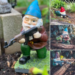 Garden Gnome Statue Hand-Painted Resin Weather-Resistant 4.5 Inch