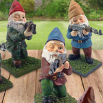 Garden Gnome Statue Hand-Painted Resin Weather-Resistant 4.5 Inch