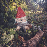 Garden Gnome Statue Military Warrior Design Weatherproof & Fade-Resistant