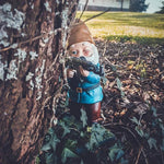 Garden Gnome Statue Military Warrior Design Weatherproof & Fade-Resistant