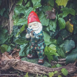 Garden Gnome Statue Military Warrior Design Weatherproof & Fade-Resistant