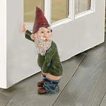 Garden Gnome Statue Resin Urinating Design for Outdoor Decor