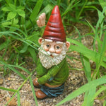 Garden Gnome Statue Resin Urinating Design for Outdoor Decor
