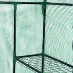 Garden Greenhouse Mesh Ventilation Windows Roll-Up Zippered Door
