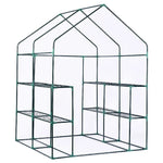 Garden Greenhouse Mesh Ventilation Windows Roll-Up Zippered Door