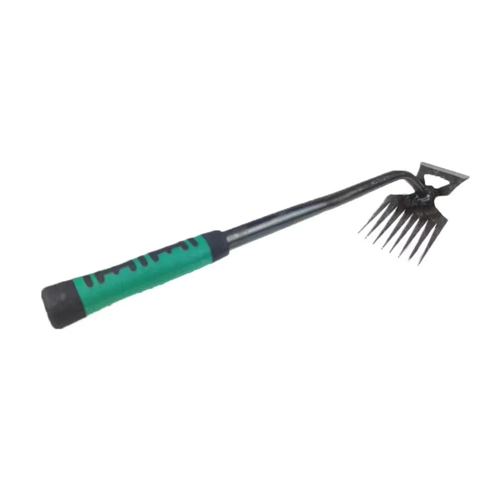 Garden Hoe 8-Tooth Manganese Steel Non-Slip Handle