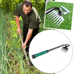 Garden Hoe 8-Tooth Manganese Steel Non-Slip Handle