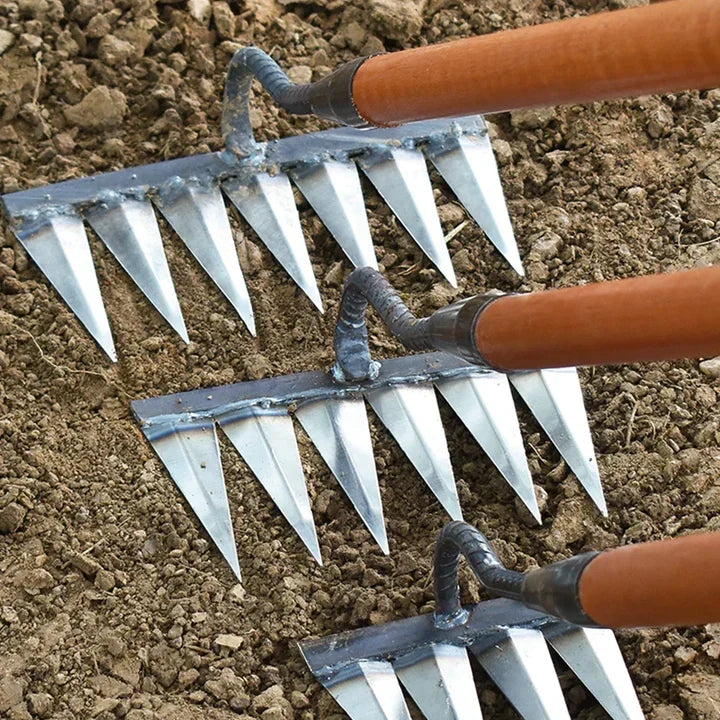 Garden Hoe Carbon Steel Sharp Teeth