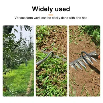 Garden Hoe Carbon Steel Sharp Teeth