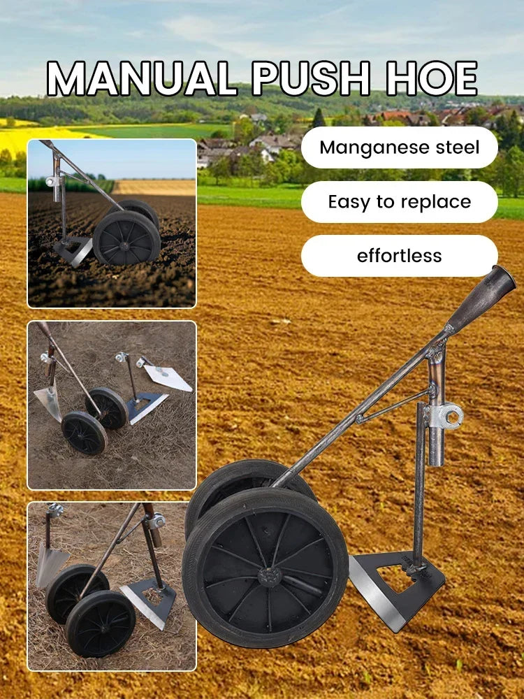 Garden Hoe Hand-Forged Hardened Steel Weeding & Soil Loosening