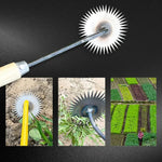 Garden Hoe Manganese Steel Blade Ergonomic Wooden Handle