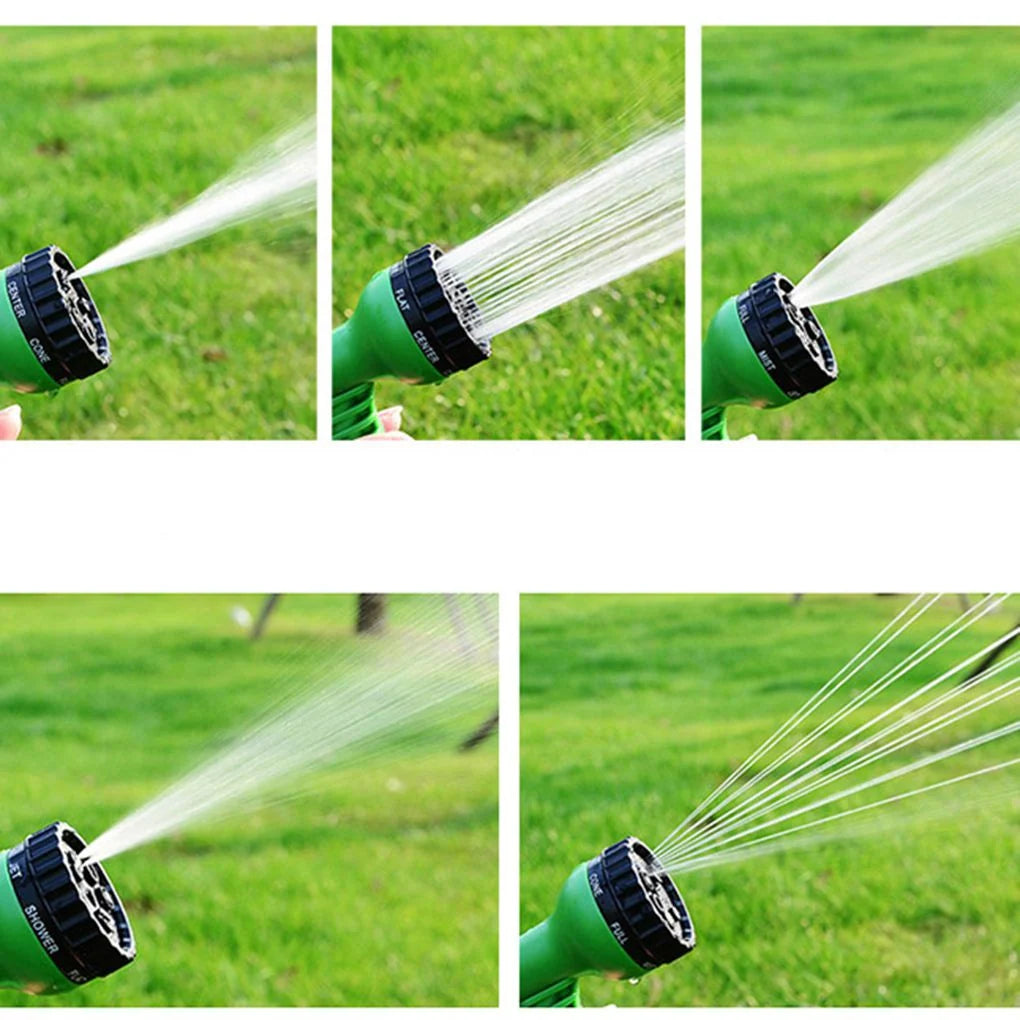 Garden Hose Expandable Kink-Resistant Nozzle & Connectors