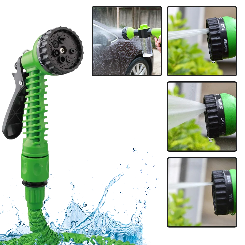 Garden Hose Expandable To 75.5 Ft 7-Pattern Nozzle