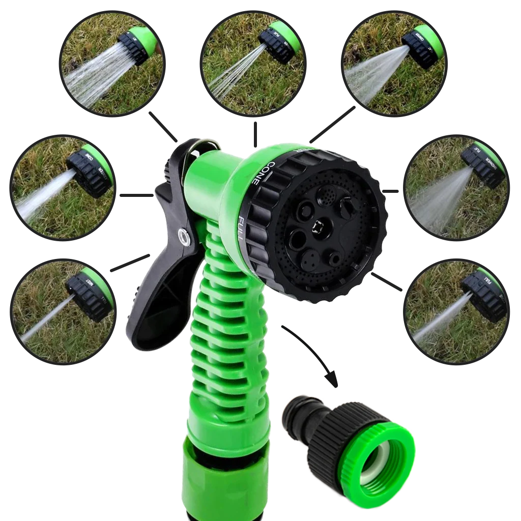 Garden Hose Expandable To 75.5 Ft 7-Pattern Nozzle