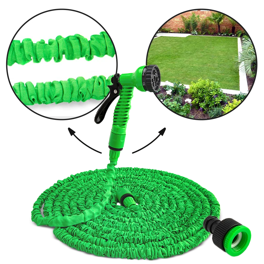 Garden Hose Expandable To 75.5 Ft 7-Pattern Nozzle