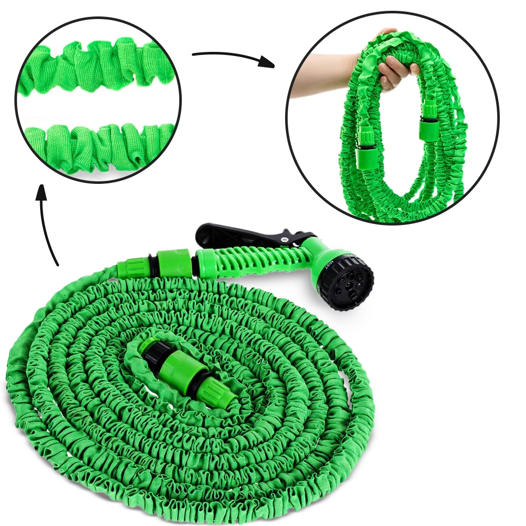 Garden Hose Expandable To 75.5 Ft 7-Pattern Nozzle