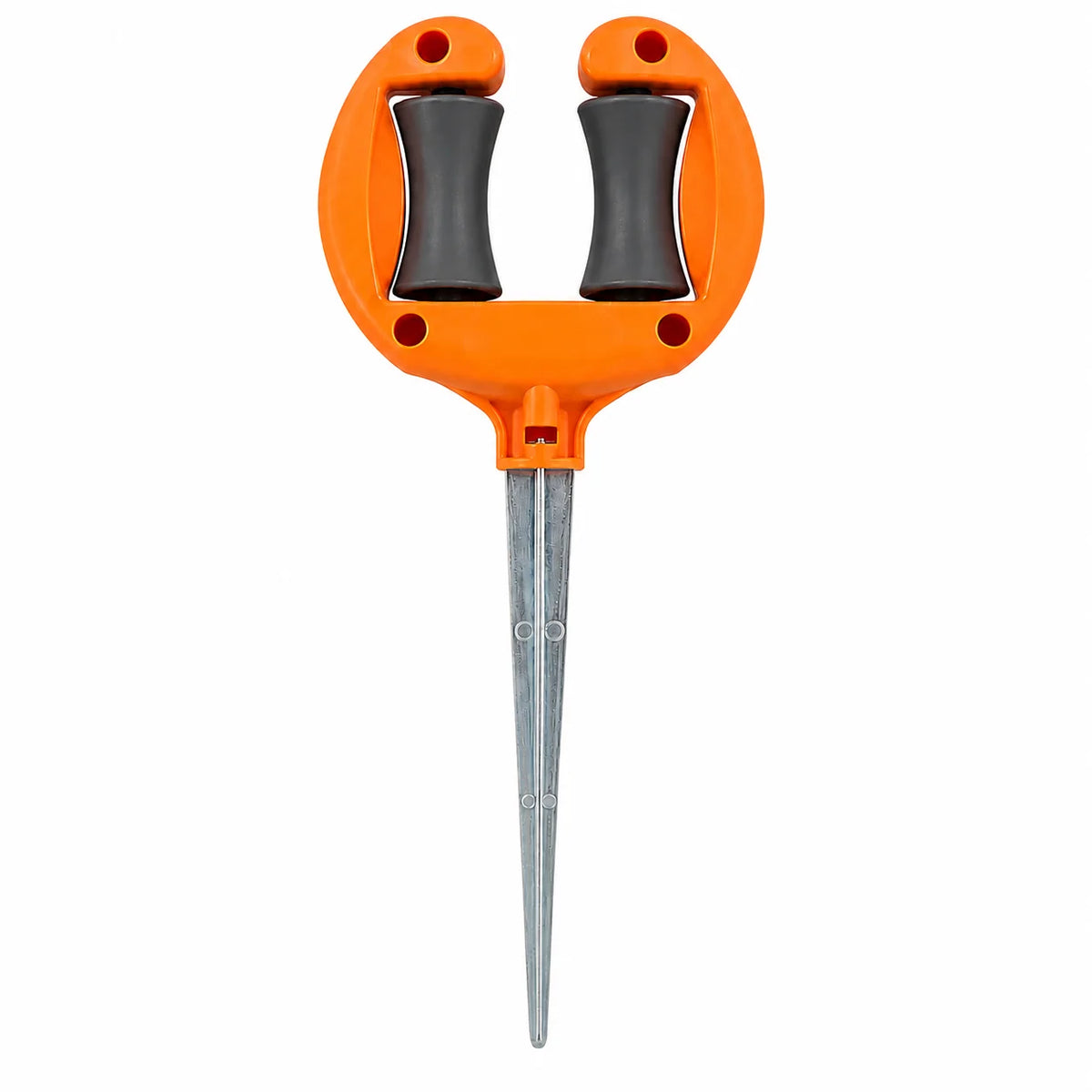 Garden Hose Guide Dual Rollers Metal Stake Plant Protection