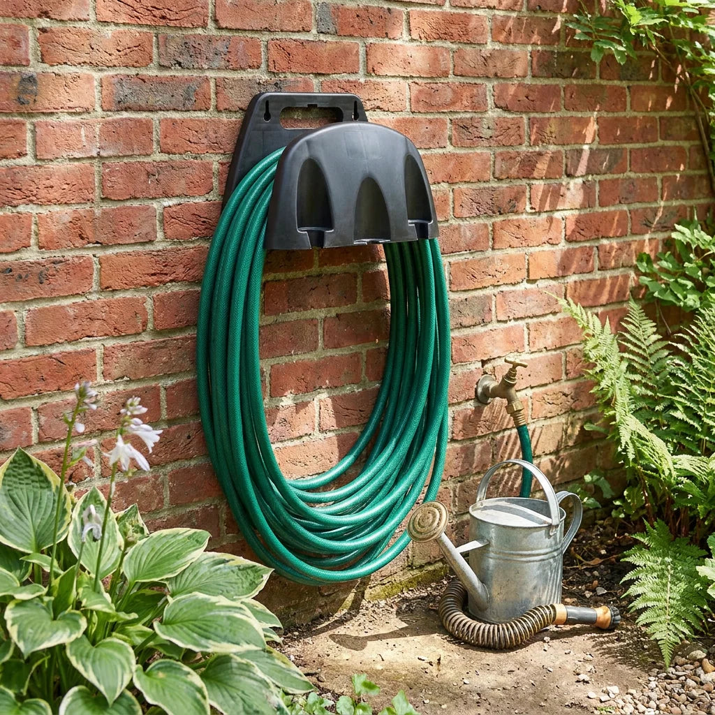 Garden Hose Hanger Wall-Mounted Weather-Resistant Multi-Slot