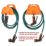 Garden Hose Hanger Wall-Mounted Weather-Resistant Multi-Slot