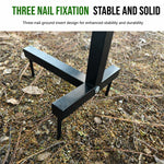Garden Hose Holder Freestanding Steel Ground Stakes