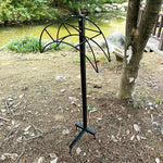 Garden Hose Holder Freestanding Steel Ground Stakes