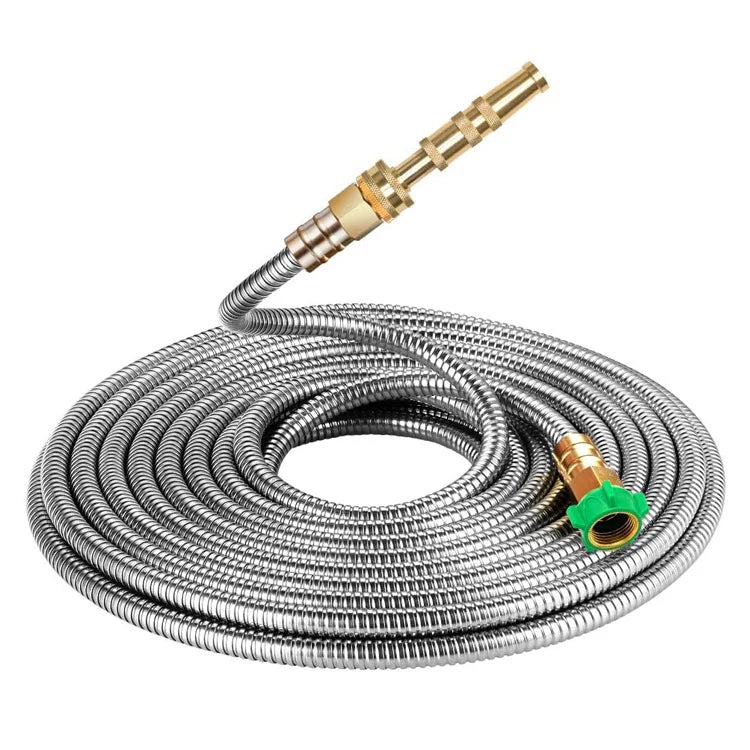 Garden Hose Kink-Free Stainless Steel Brass Fittings