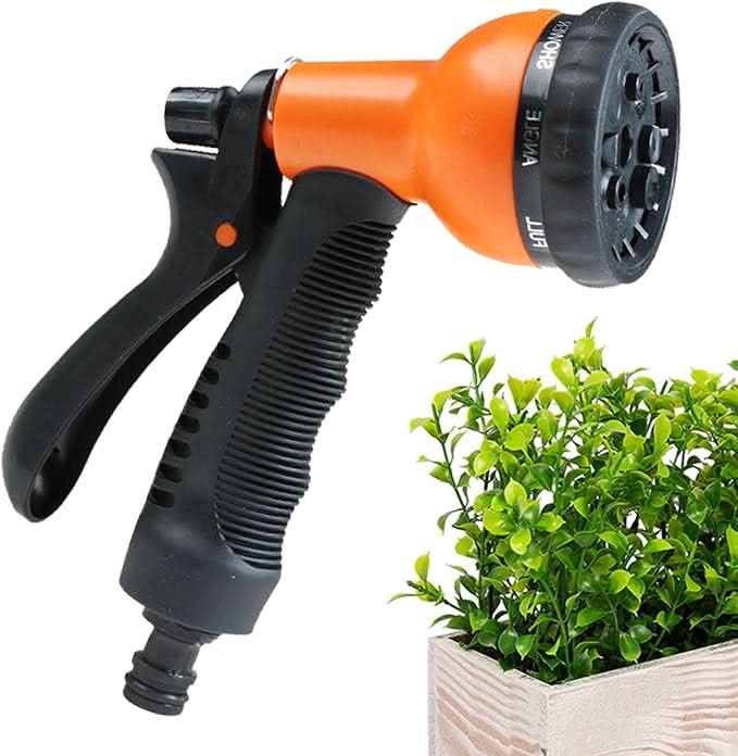Garden Hose Nozzle 7-Setting Ergonomic Grip Precise Watering