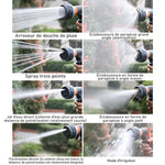 Garden Hose Nozzle 8 Spray Settings Water-Saving Ergonomic Grip