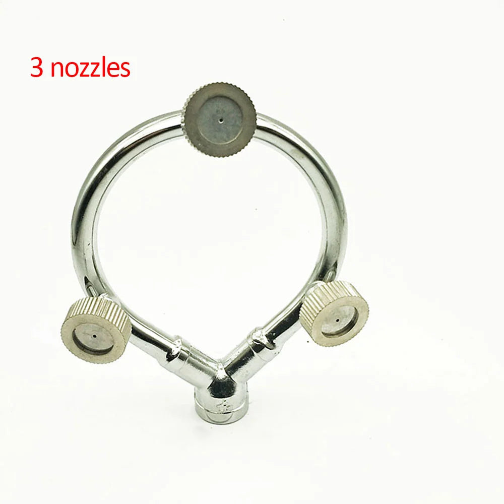 Garden Hose Nozzle High-Pressure Stainless Steel Multi-Spray