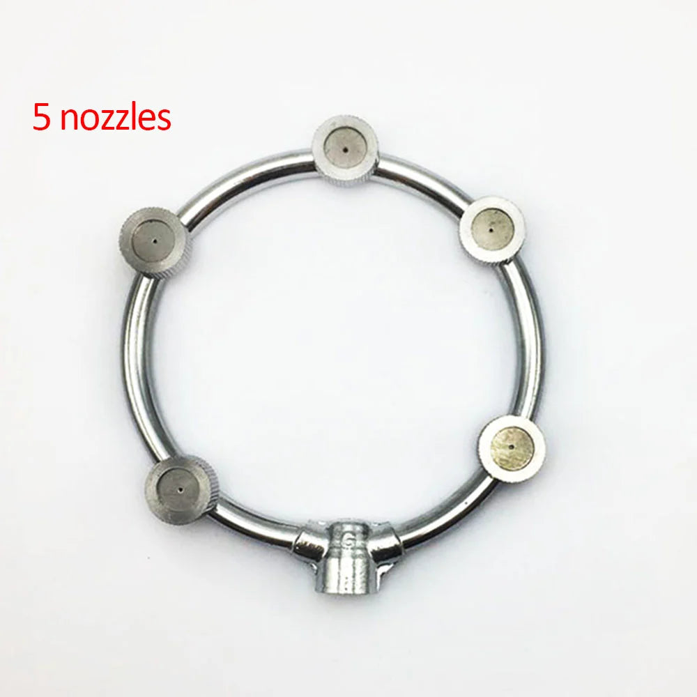 Garden Hose Nozzle High-Pressure Stainless Steel Multi-Spray